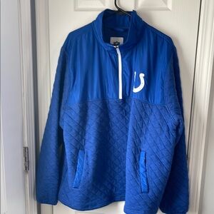 Colts 1/4 Zip Sweatshirt Sweater Blue XXL